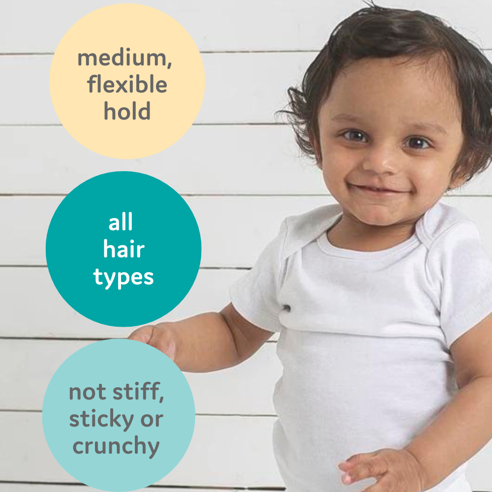 Hair Taming Gel for Kids with Vitamin E, Natural, Not Sticky