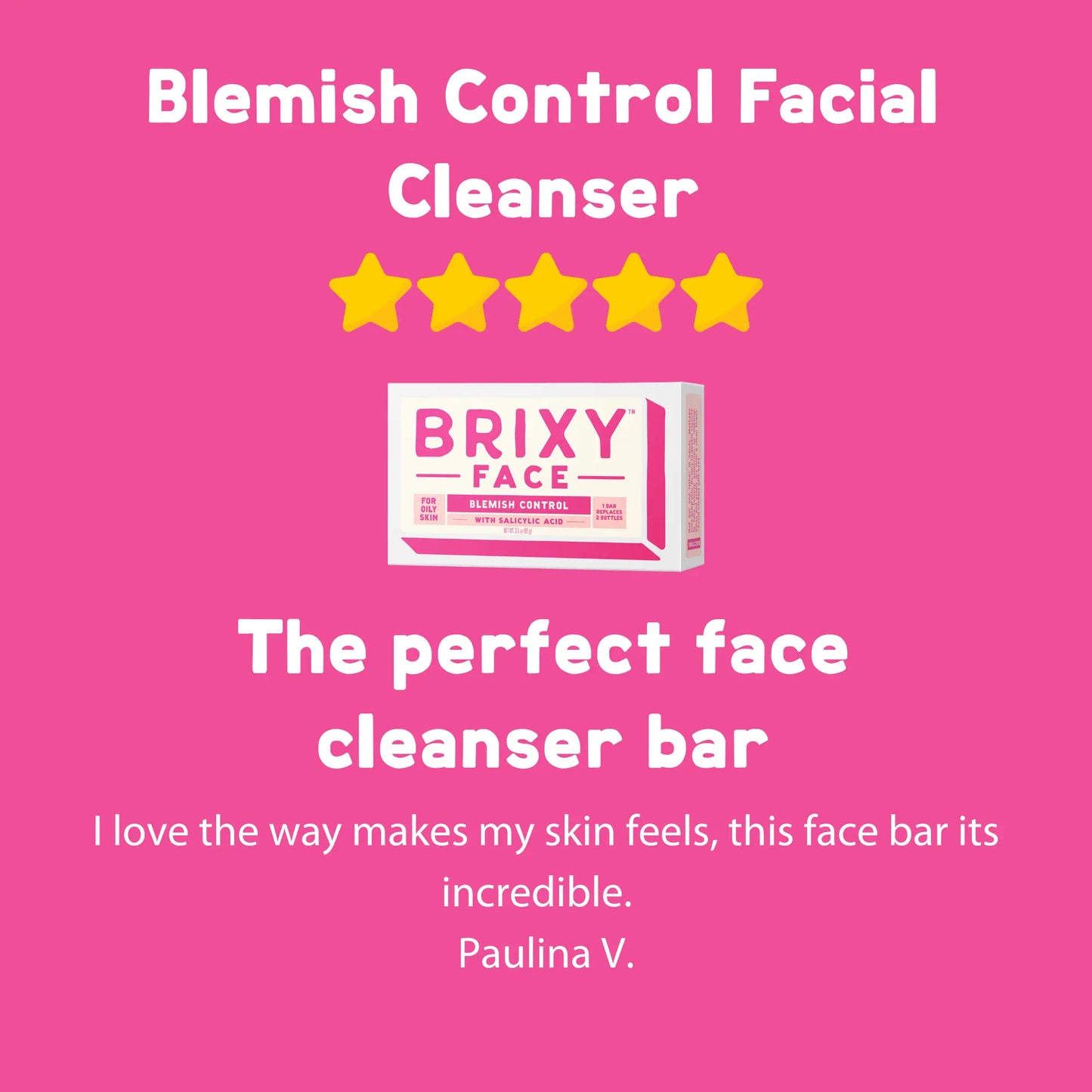 Gentle Blemish Control Facial Cleanser With Salicylic Acid BRIXY