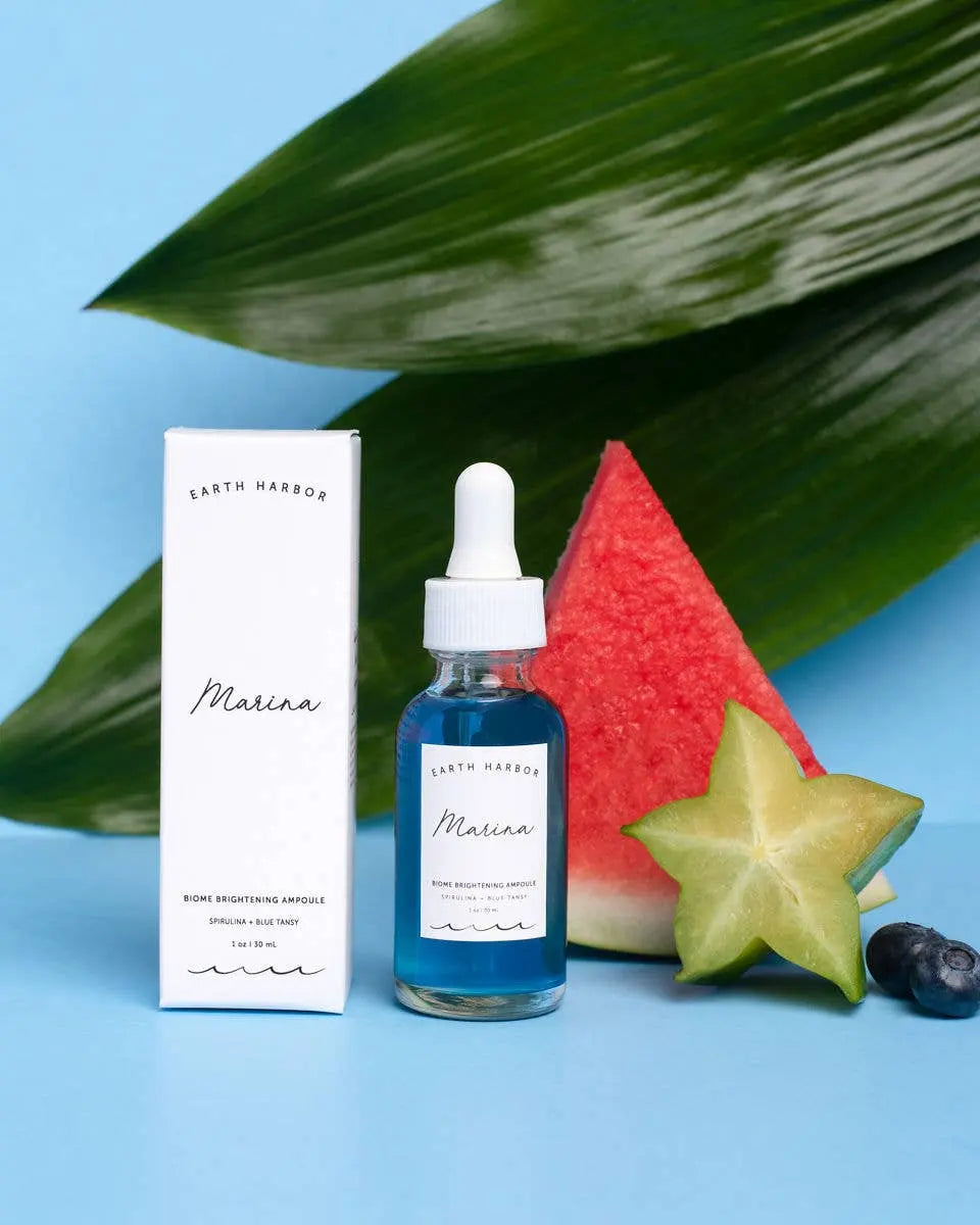 MARINA Biome Brightening Concentrate: Blue Tansy + Squalane : 1 oz Earth Harbor Naturals