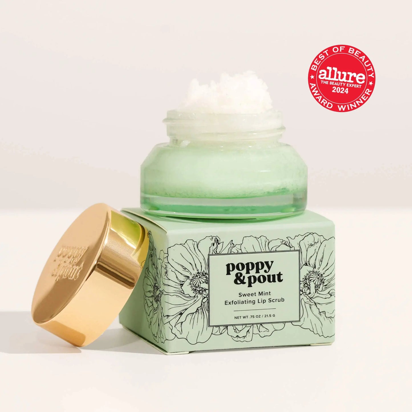 Lip Scrub, Sweet Mint Poppy & Pout