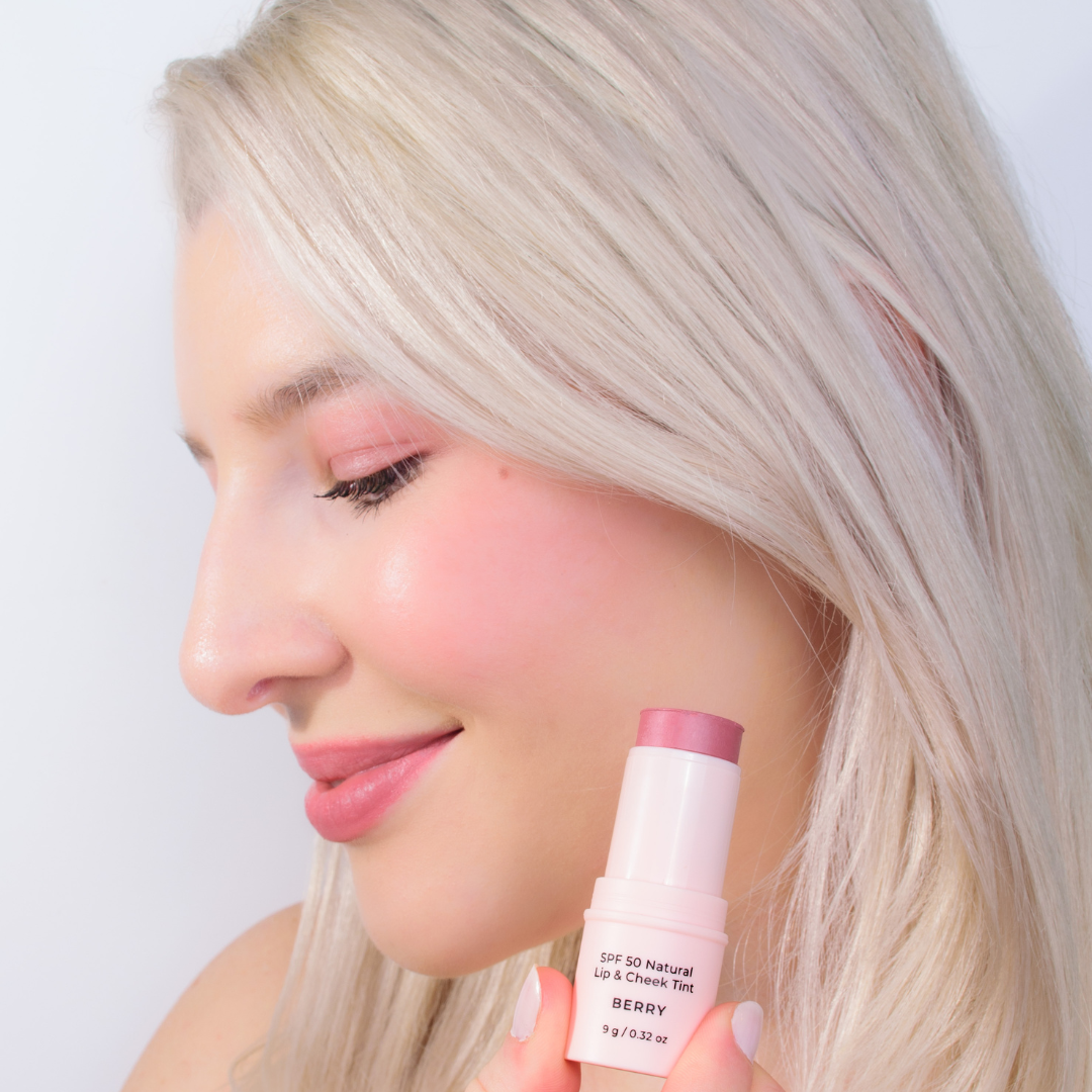 Avocado Zinc SPF 50 Natural Lip & Cheek Tint with Broad Spectrum Sun Protection
