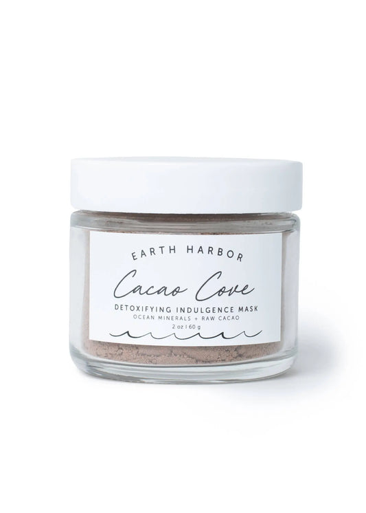 CACAO COVE Detox Dessert Mask: Raw Cacao + Ocean Minerals Earth Harbor Naturals