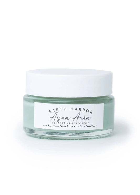 AQUA AURA Eye Creme: Blue Tansy + Sea Collagen + Antioxidant Earth Harbor Naturals