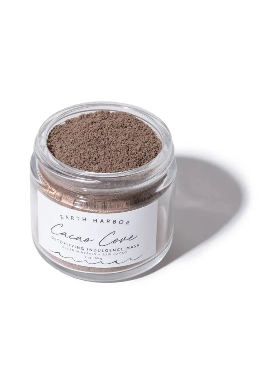 CACAO COVE Detox Dessert Mask: Raw Cacao + Ocean Minerals Earth Harbor Naturals