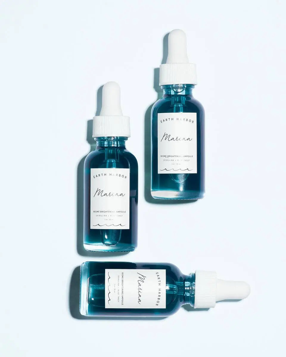 MARINA Biome Brightening Concentrate: Blue Tansy + Squalane : 1 oz Earth Harbor Naturals