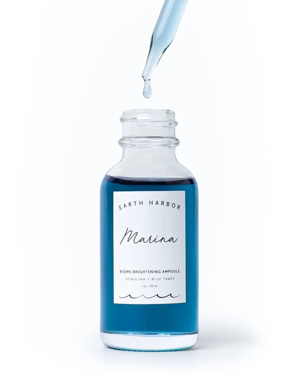 MARINA Biome Brightening Concentrate: Blue Tansy + Squalane : 1 oz Earth Harbor Naturals
