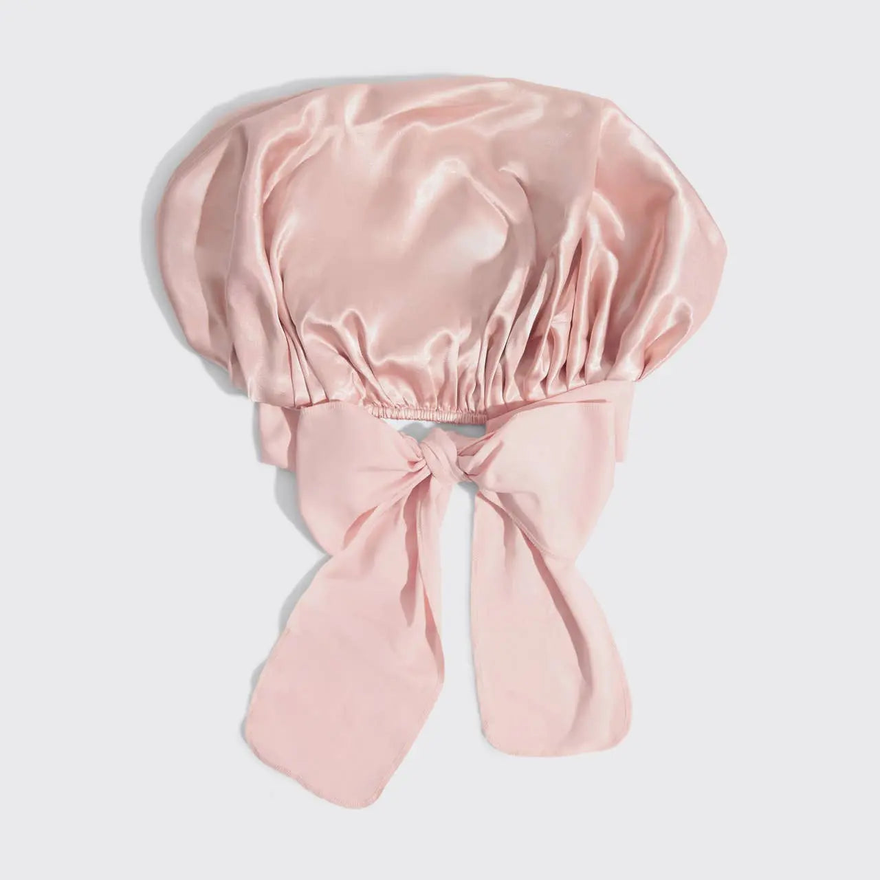 Adjustable Oversized Satin Bonnet- Blush KITSCH