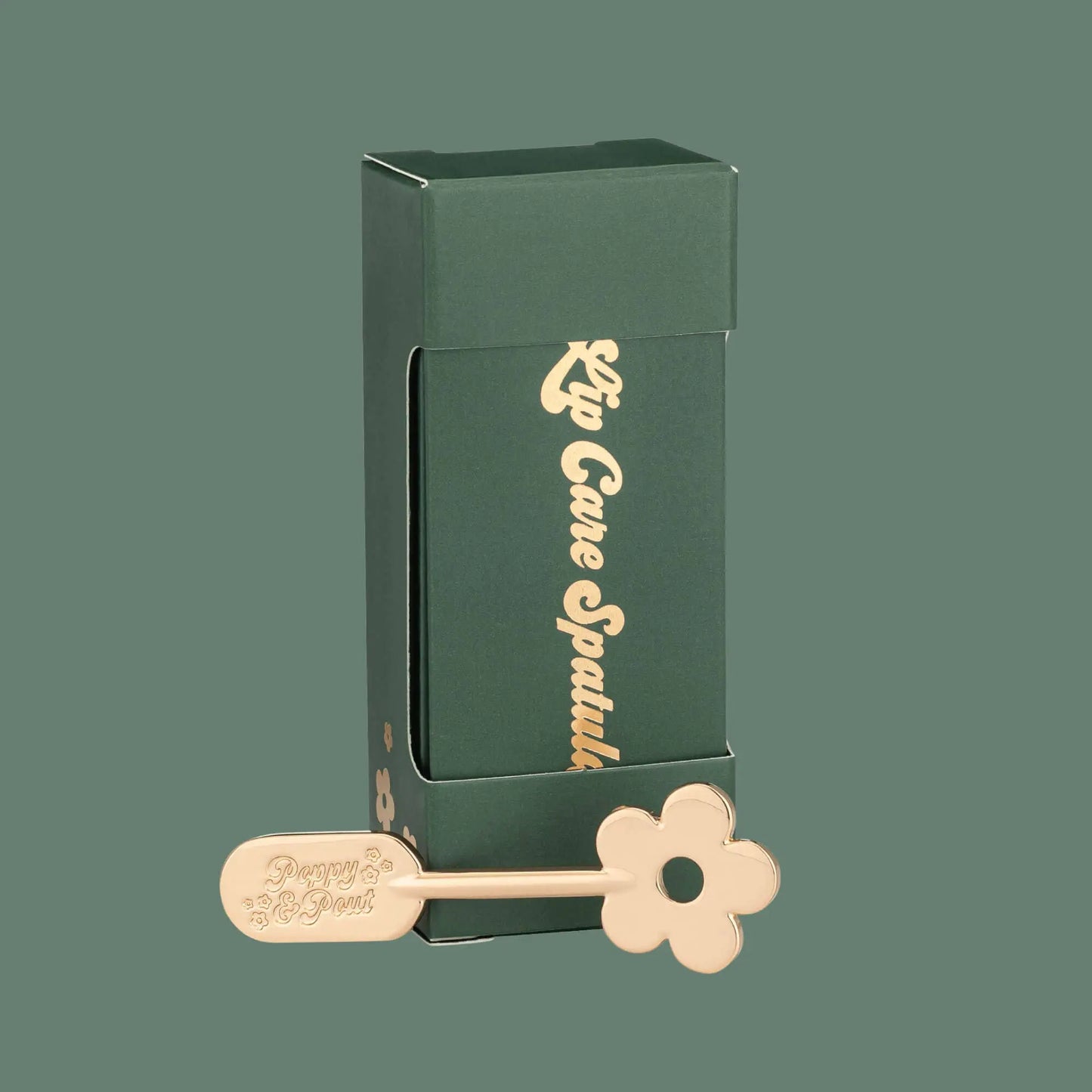 Lip Care Spatula, Gold Daisy Poppy & Pout