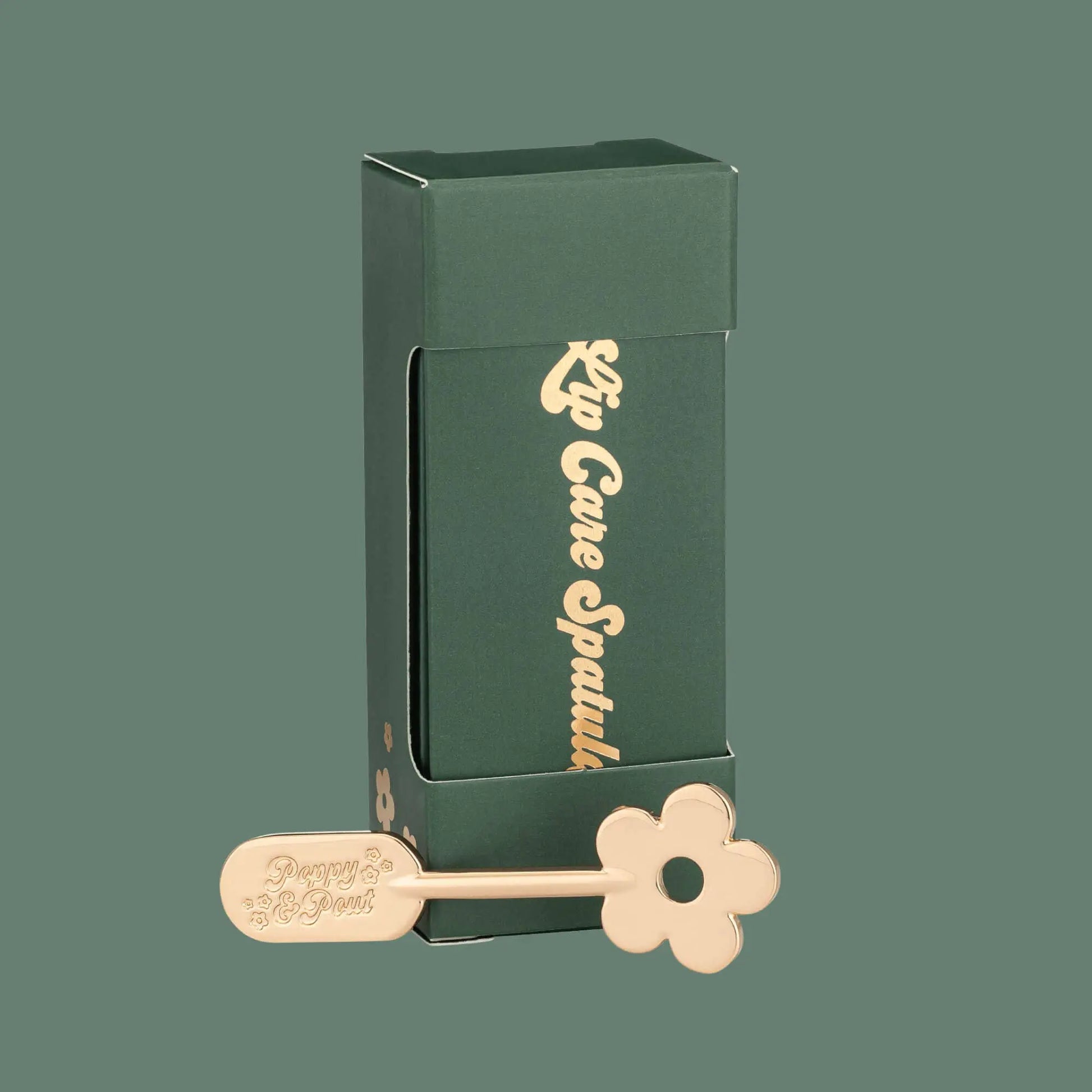 Lip Care Spatula, Gold Daisy Poppy & Pout