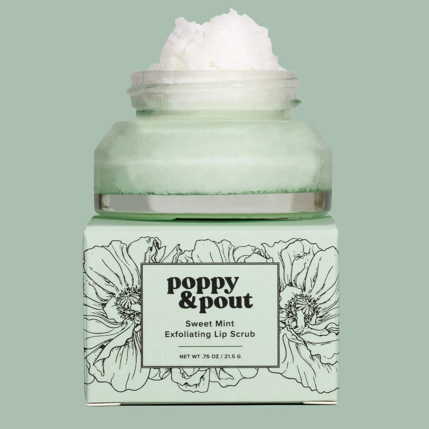 Lip Scrub, Sweet Mint Poppy & Pout