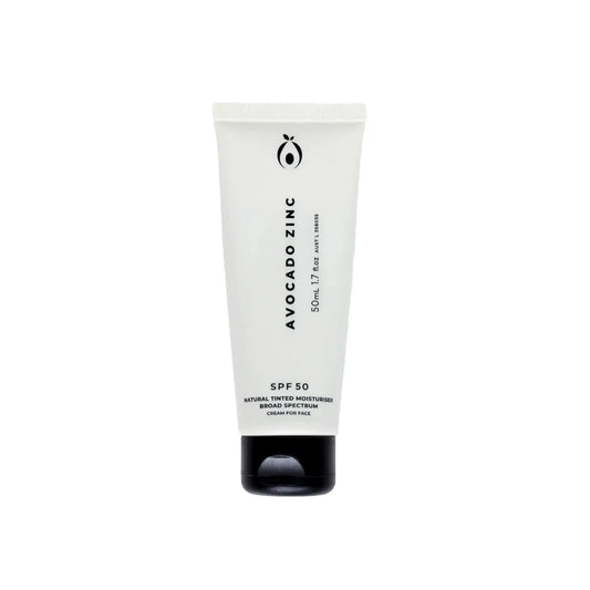 SPF 50 Natural Tinted Moisturiser - Light-Medium Avocado Zinc