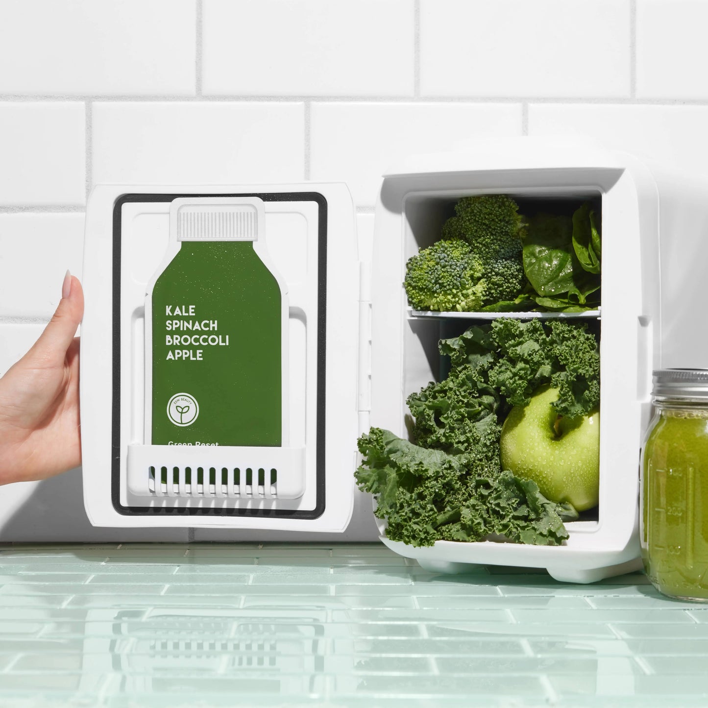 Green Reset Anti Aging Raw Juice Sheet Mask: With Peg Hole ESW Beauty
