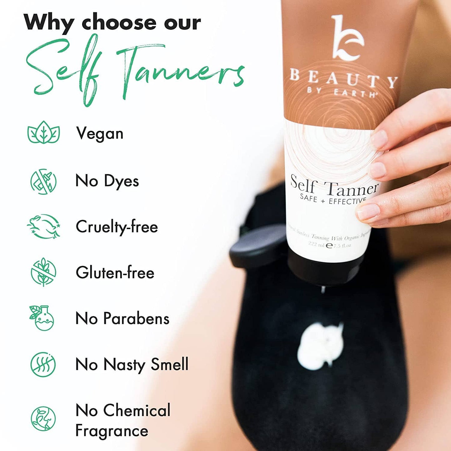 Self Tanner Body Lotion 7.5oz with Gradual, Natural-Looking Color for All Skin Tones