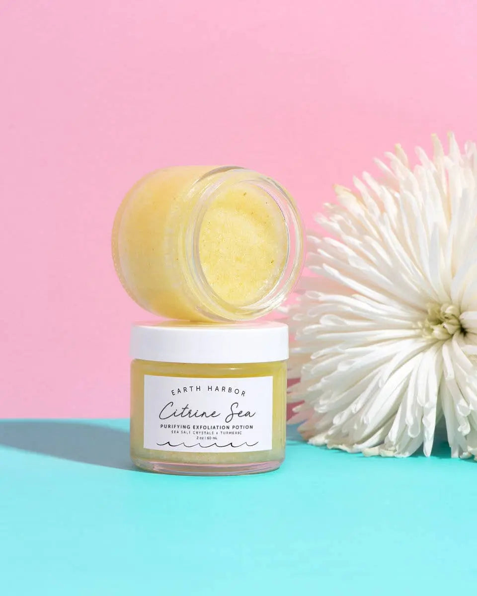 CITRINE SEA Tropical Exfoliator: Turmeric Oil + Salt Crystal Earth Harbor Naturals