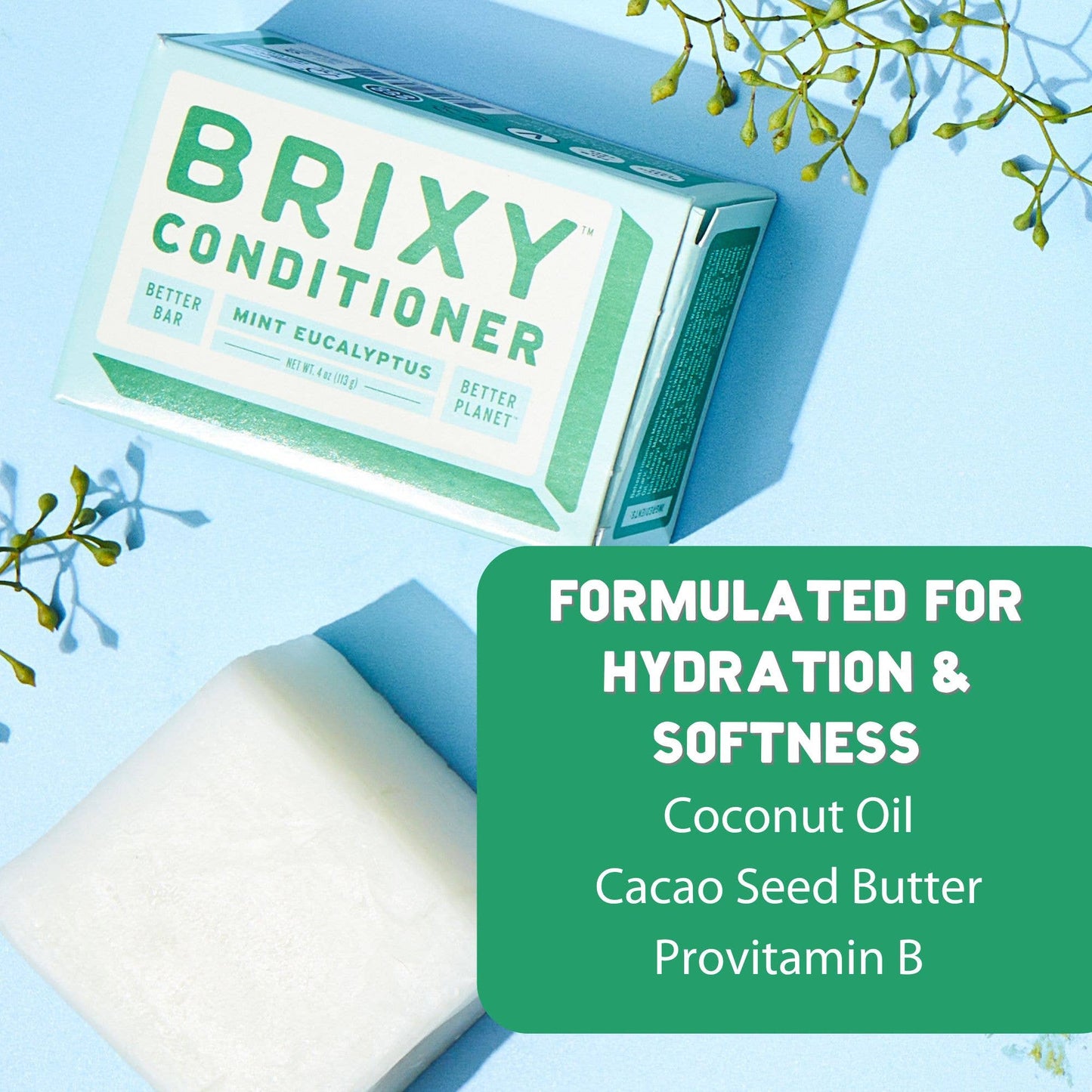Balance Conditioner Bar For All Hair Types - Mint Eucalyptus