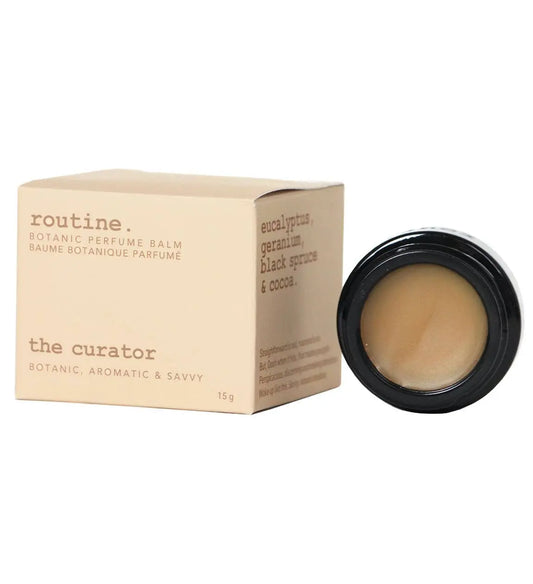 The Curator 15g Botanic Perfume Balm: 15g Full Size Routine