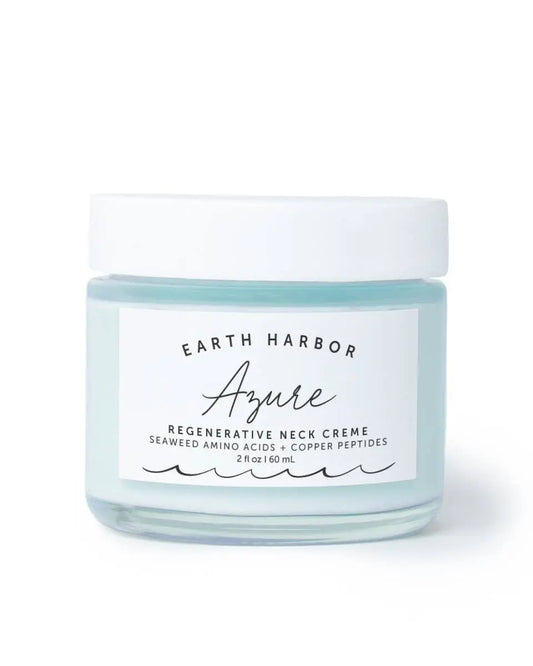 AZURE Smooth Neck + Face Water Cream: Amino Acids + Peptides Earth Harbor Naturals