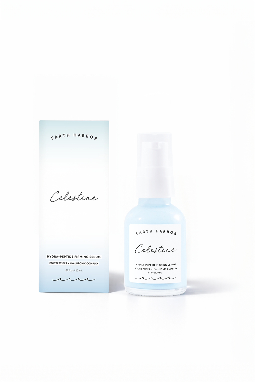 CELESTINE Hydra-Peptide Firming Serum: Hyaluronic Complex: 20ML Earth Harbor Naturals