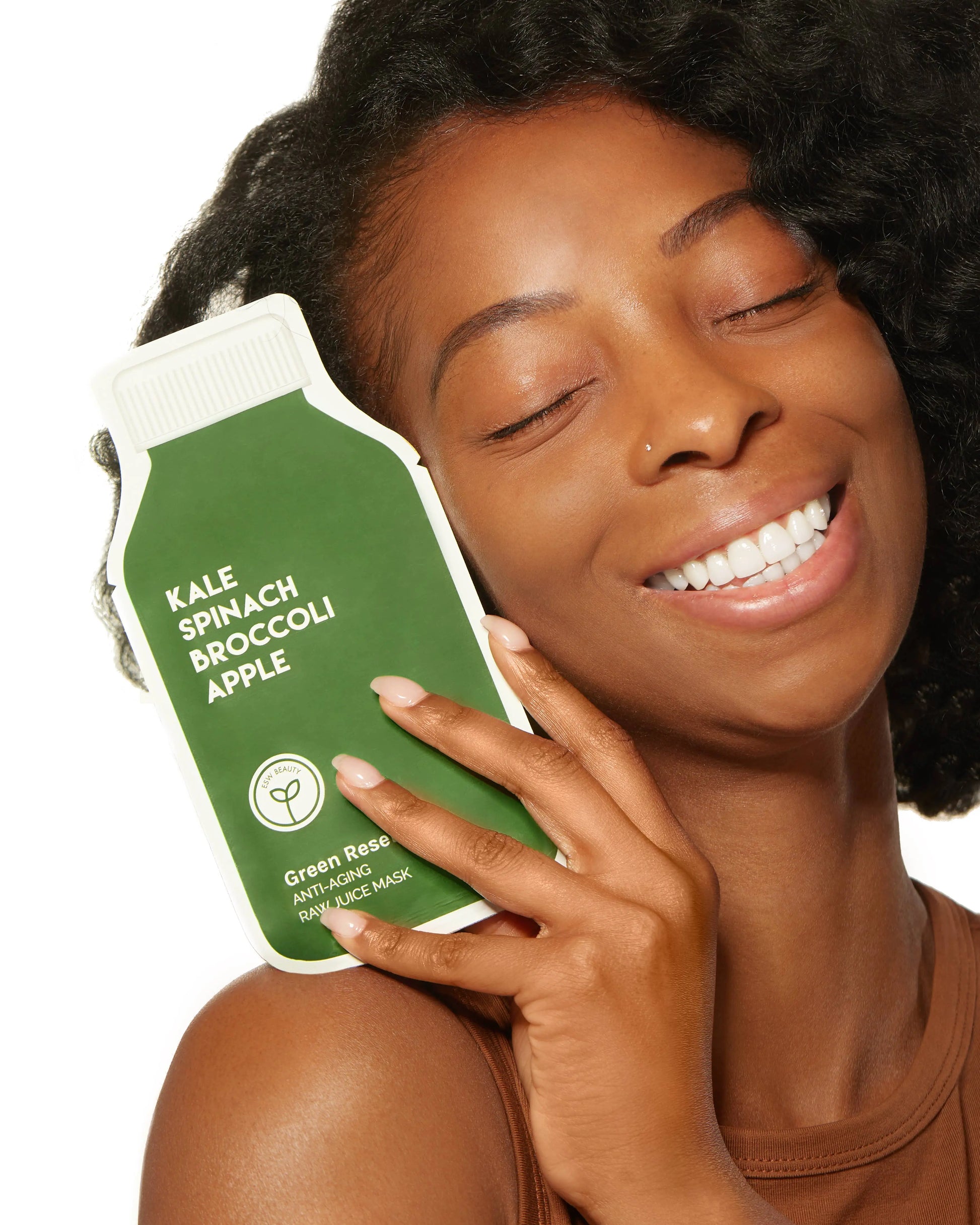 Green Reset Anti Aging Raw Juice Sheet Mask: With Peg Hole ESW Beauty
