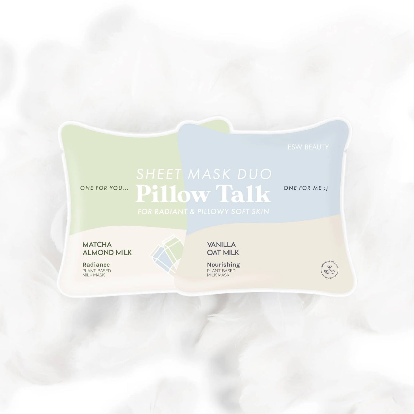 Pillow Talk Sheet Mask Duo ESW Beauty