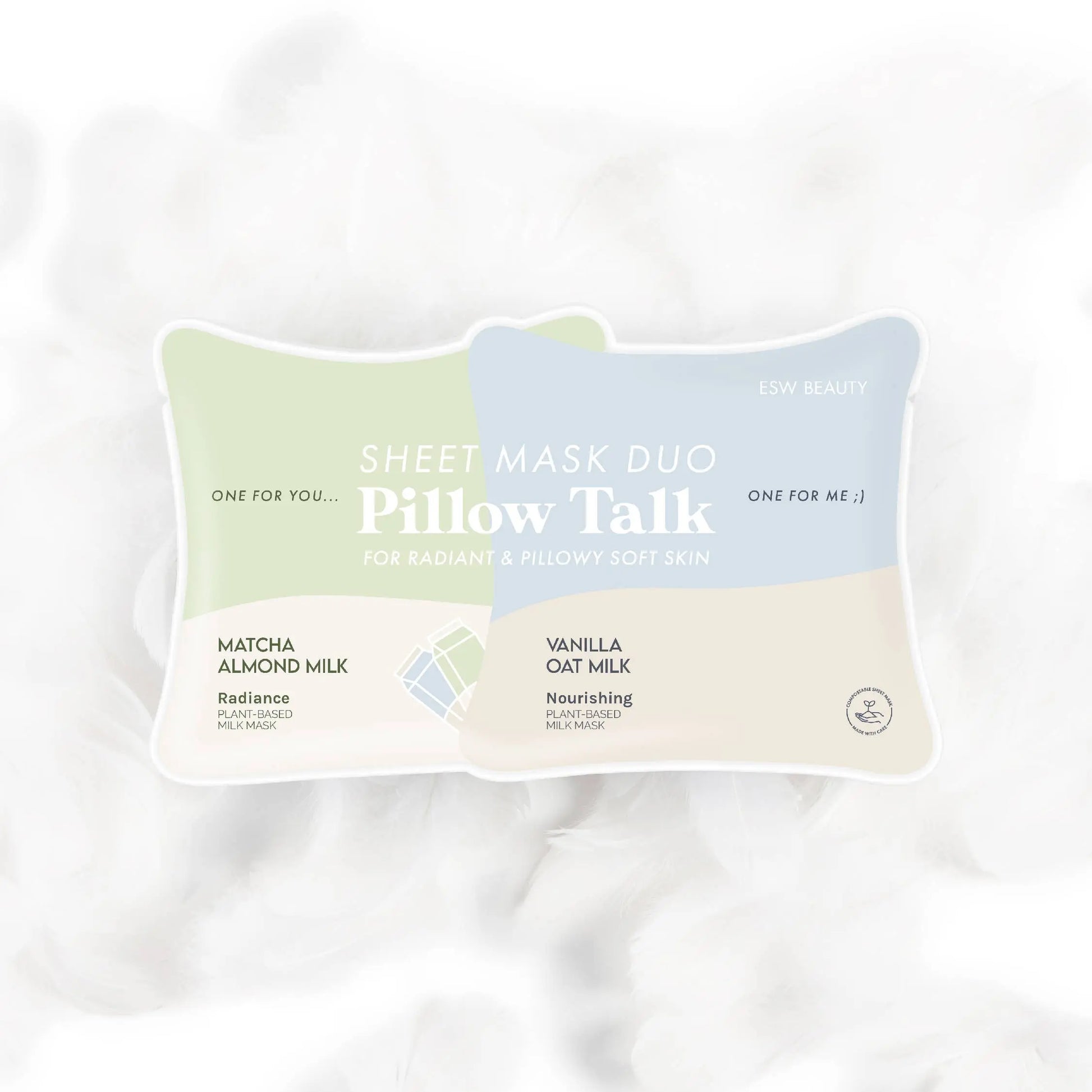 Pillow Talk Sheet Mask Duo ESW Beauty