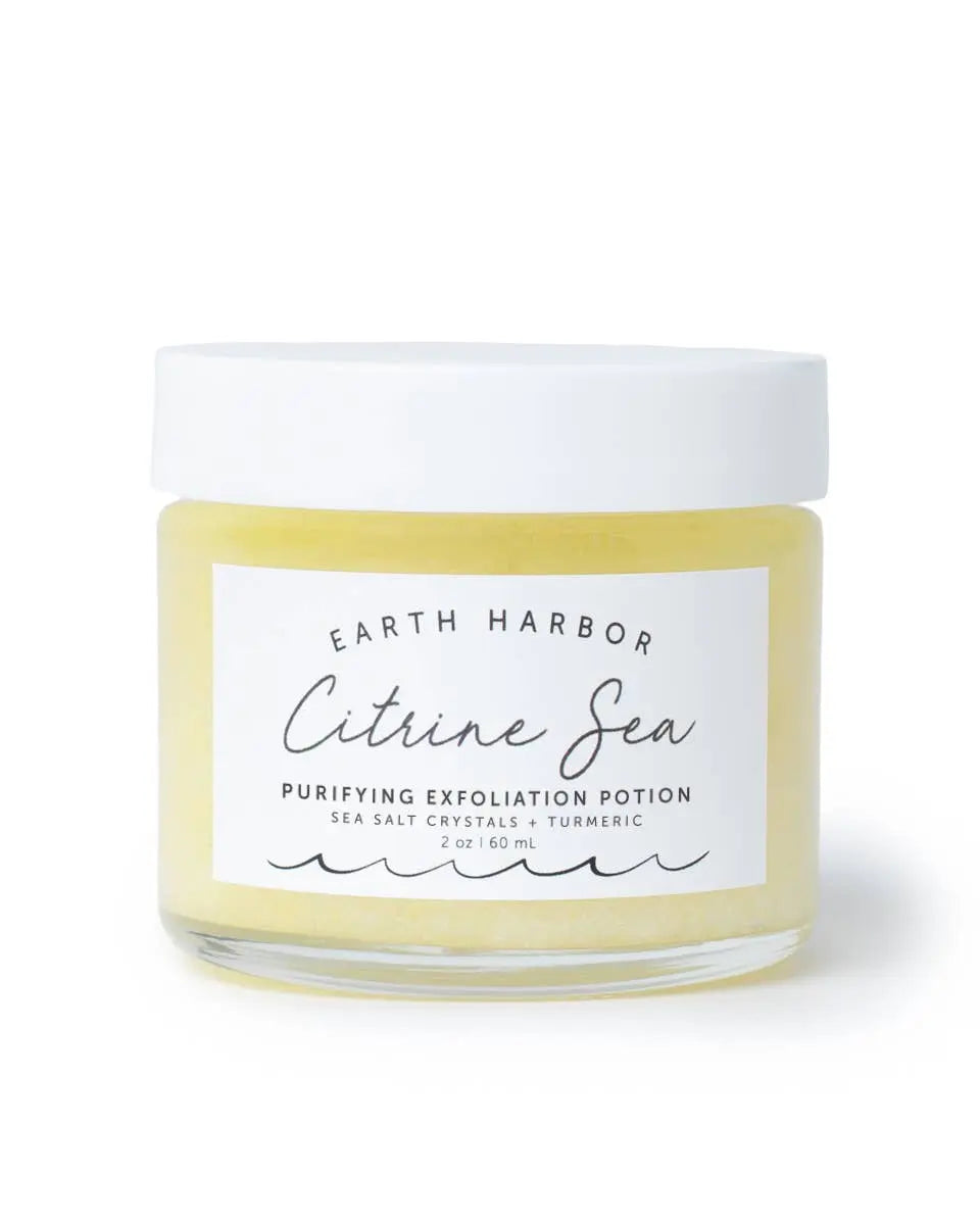 CITRINE SEA Tropical Exfoliator: Turmeric Oil + Salt Crystal Earth Harbor Naturals