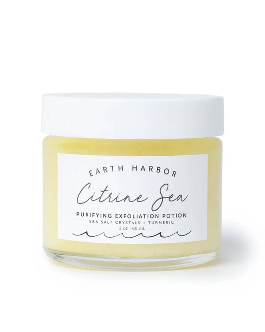 CITRINE SEA Tropical Exfoliator: Turmeric Oil + Salt Crystal Earth Harbor Naturals
