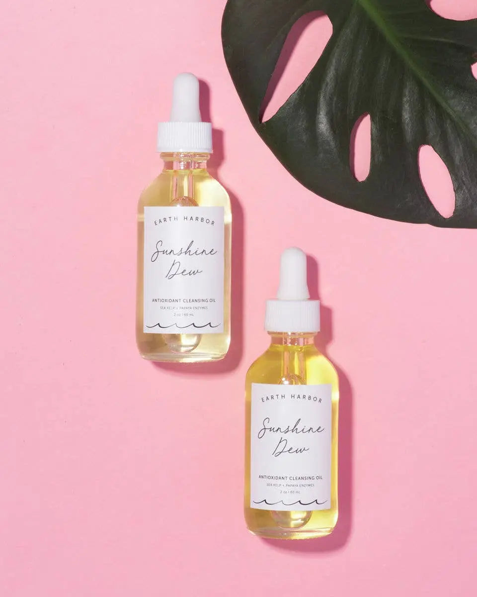 SUNSHINE DEW Cleansing Oil: Papaya Antioxidants + Enzymes Earth Harbor Naturals
