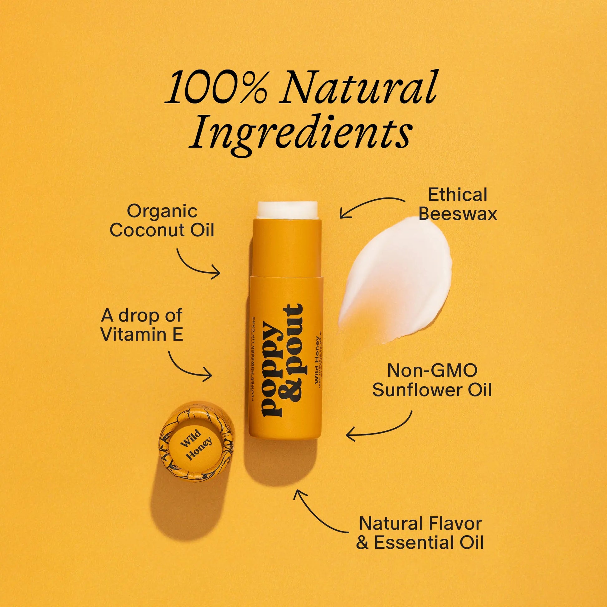 Lip Balm, Wild Honey Poppy & Pout
