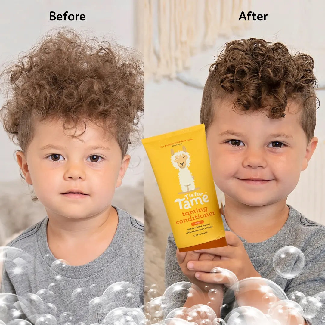 NEW Taming Conditioner – Natural & Nourishing Conditioner for Kids with Curls T is for Tame