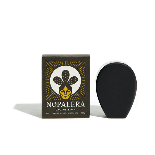 Noche Clara Cactus Soap with Charcoal, Sage and Eucalyptus Nopalera