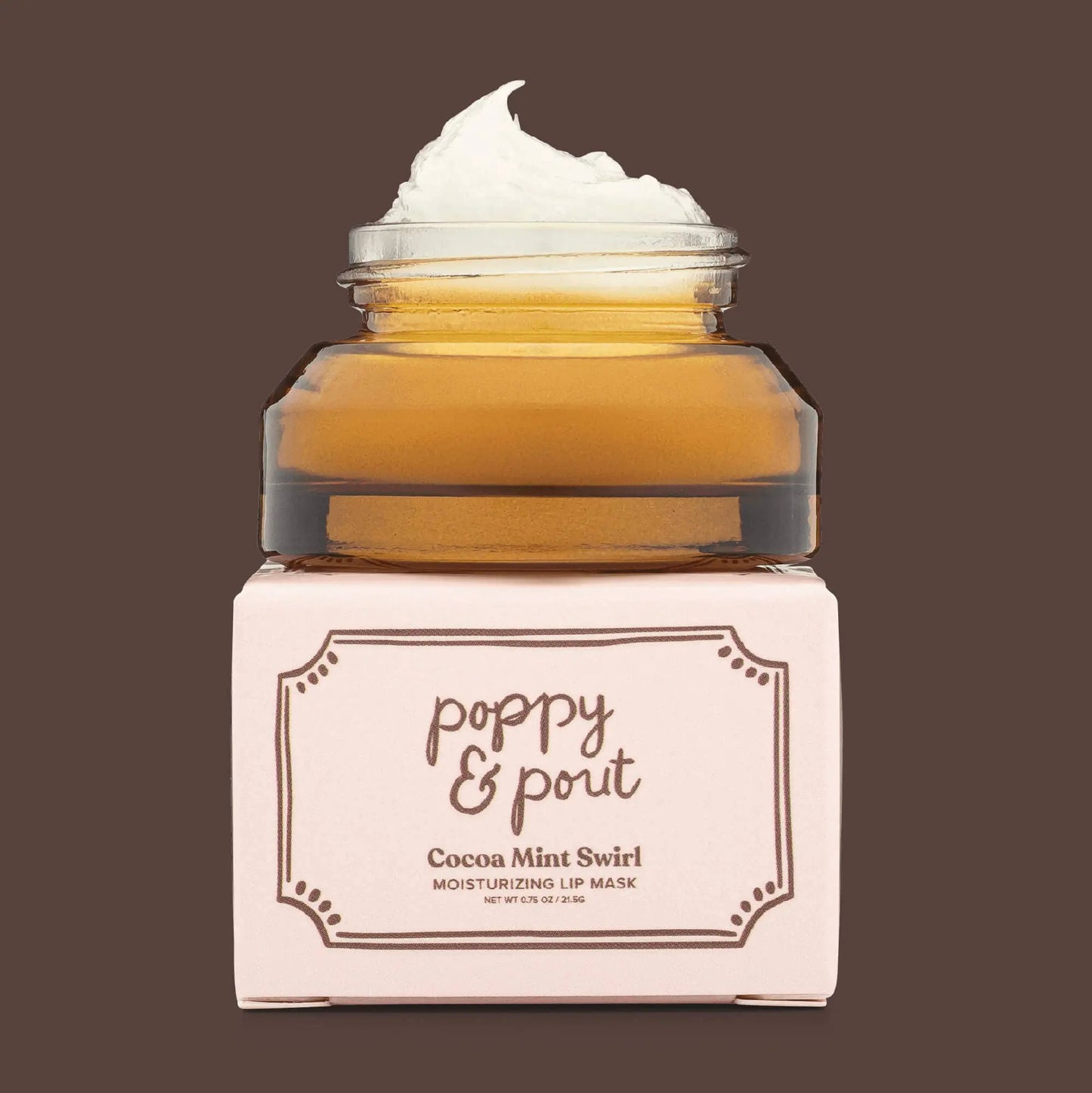 Limited Edition, Lip Mask, Holiday, Cocoa Mint Swirl Poppy & Pout