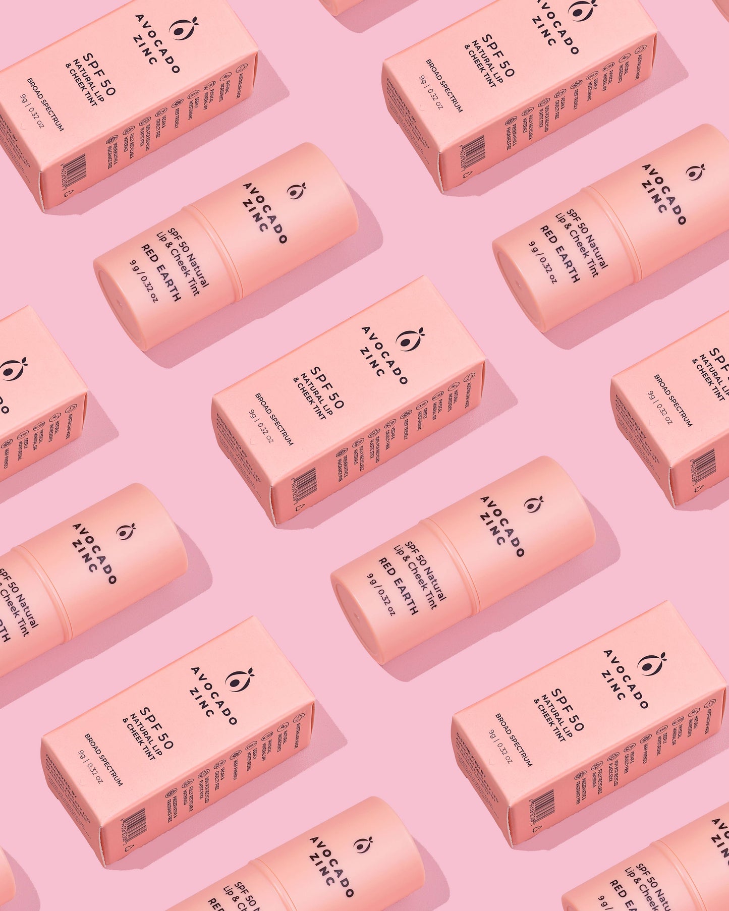 Avocado Zinc SPF 50 Natural Lip & Cheek Tint with Broad Spectrum Sun Protection