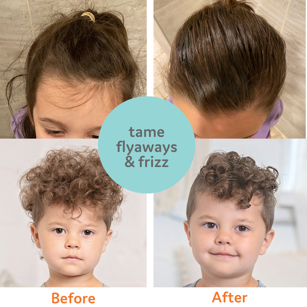 Hair Taming Gel for Kids with Vitamin E, Natural, Not Sticky