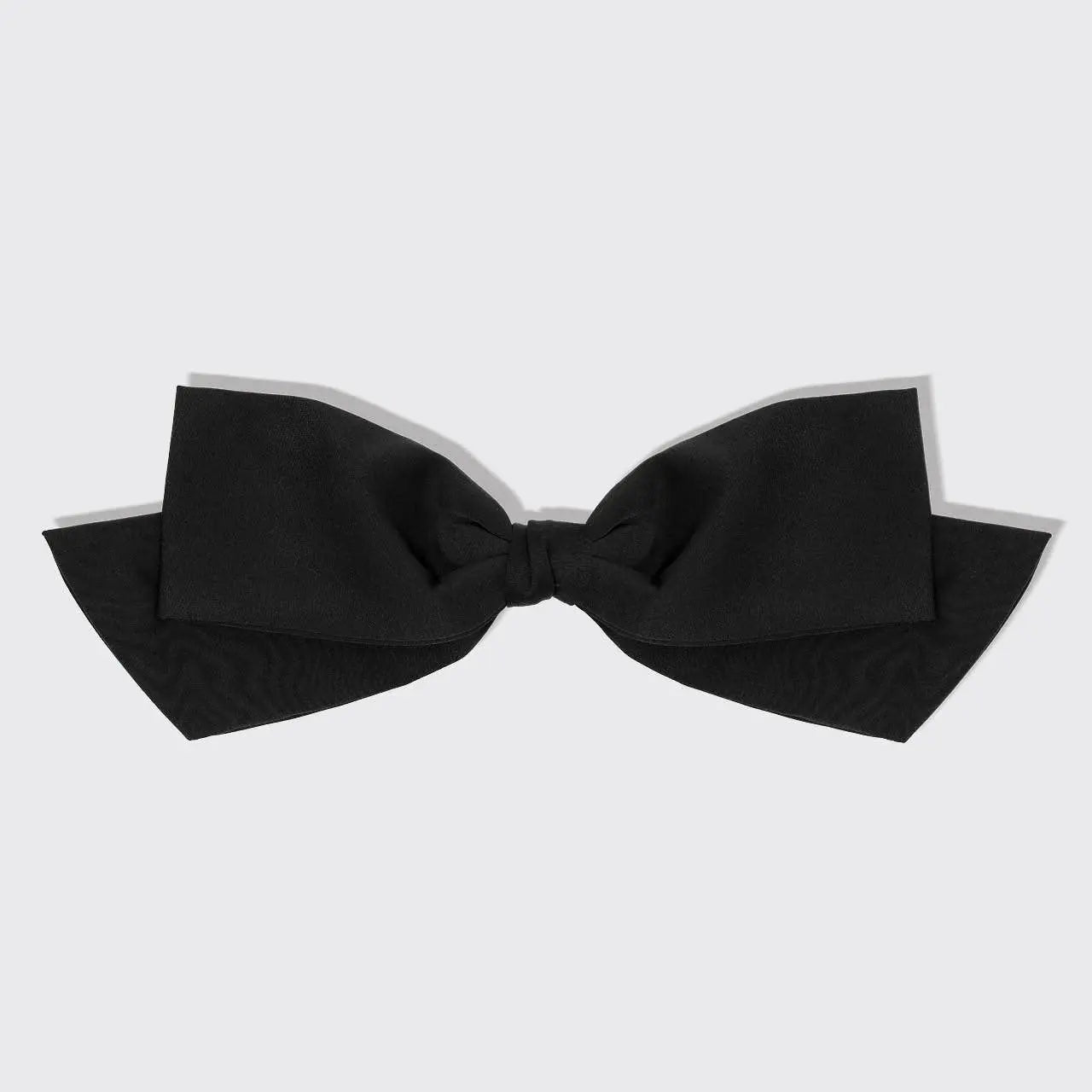 Recycled Fabric Bow Hair Clip 1pc- Black KITSCH