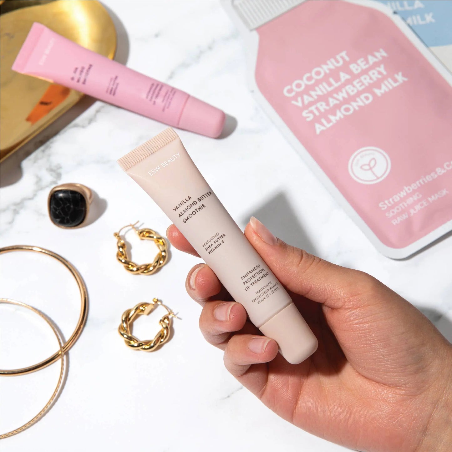 Vanilla Almond Butter Smoothie Protection Lip Treatment ESW Beauty