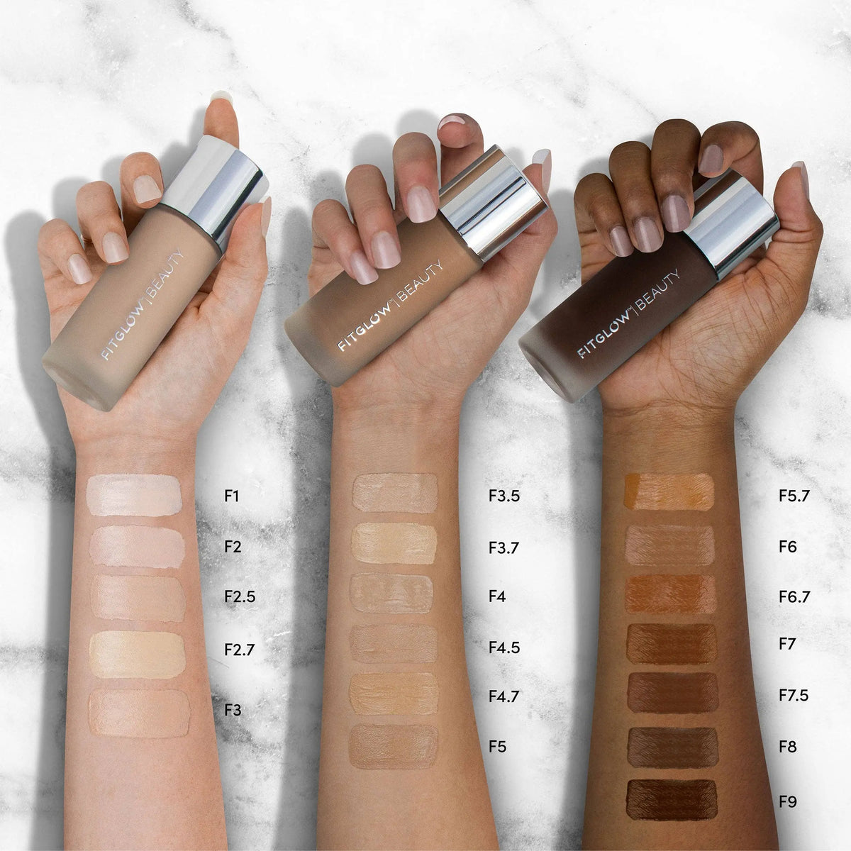 Foundation+: F6 - Deep Neutral with Soft Olive Undertones Fitglow Beauty