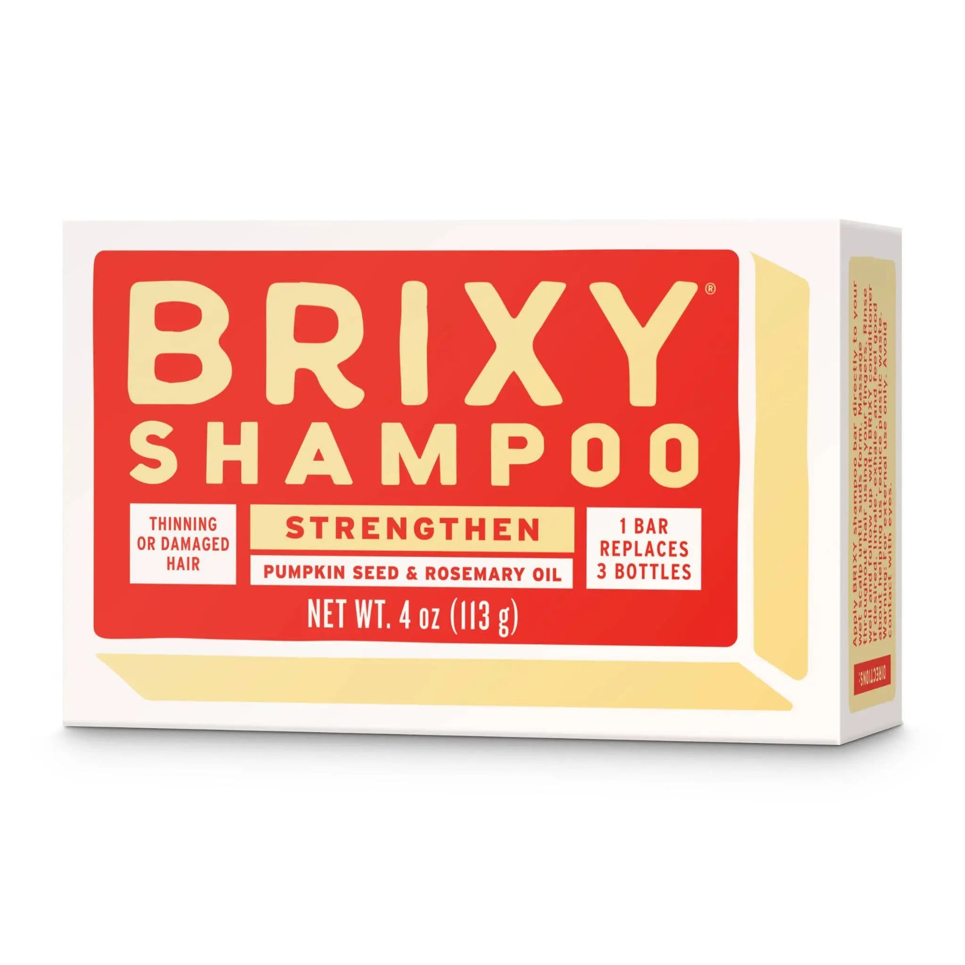 Strengthen Shampoo Bar For Thinning or Damaged Hair BRIXY