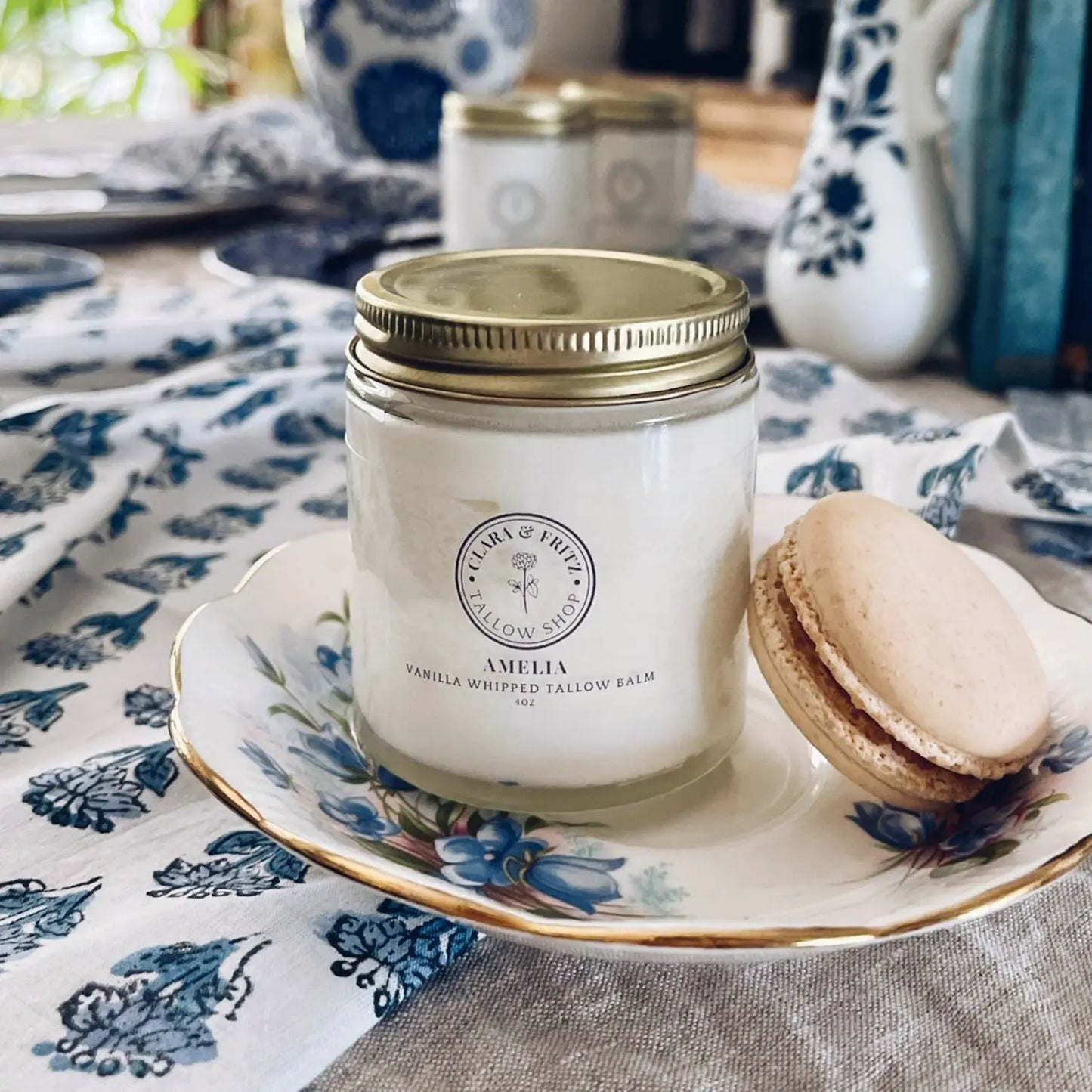 Amelia Vanilla Whipped Tallow Balm Clara & Fritz Tallow Shop