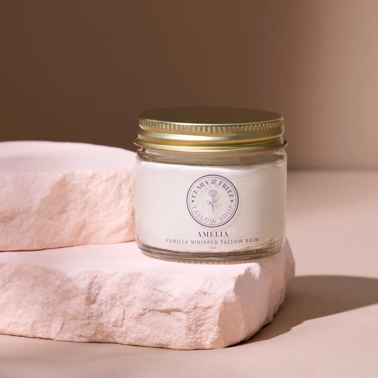 Amelia Vanilla Whipped Tallow Balm Clara & Fritz Tallow Shop