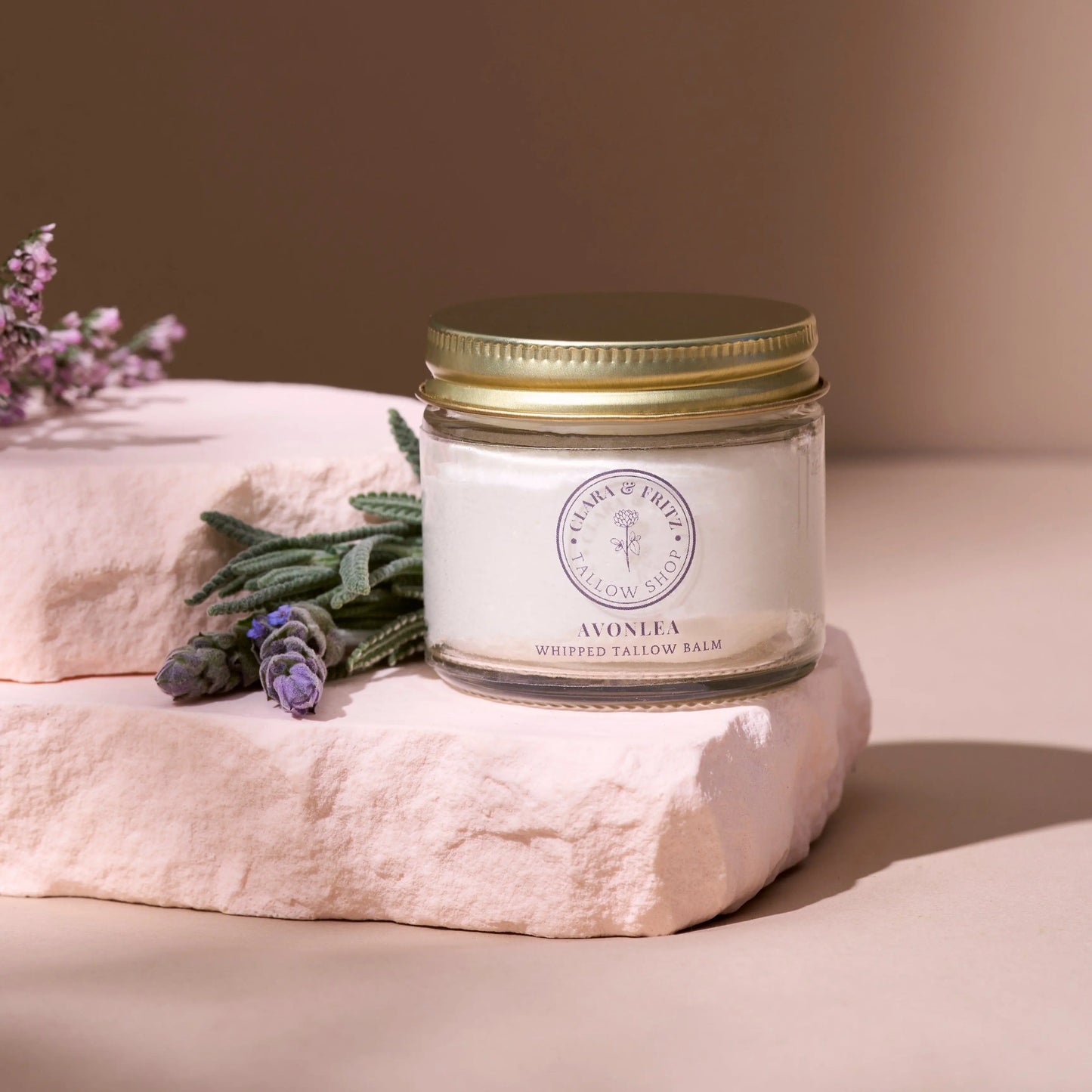 Avonlea Chamomile and Lavender Scented Whipped Tallow Balm Clara & Fritz Tallow Shop