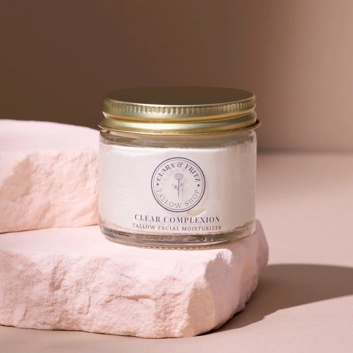 Clear Complexion Whipped Tallow Facial Moisturizer Clara & Fritz Tallow Shop