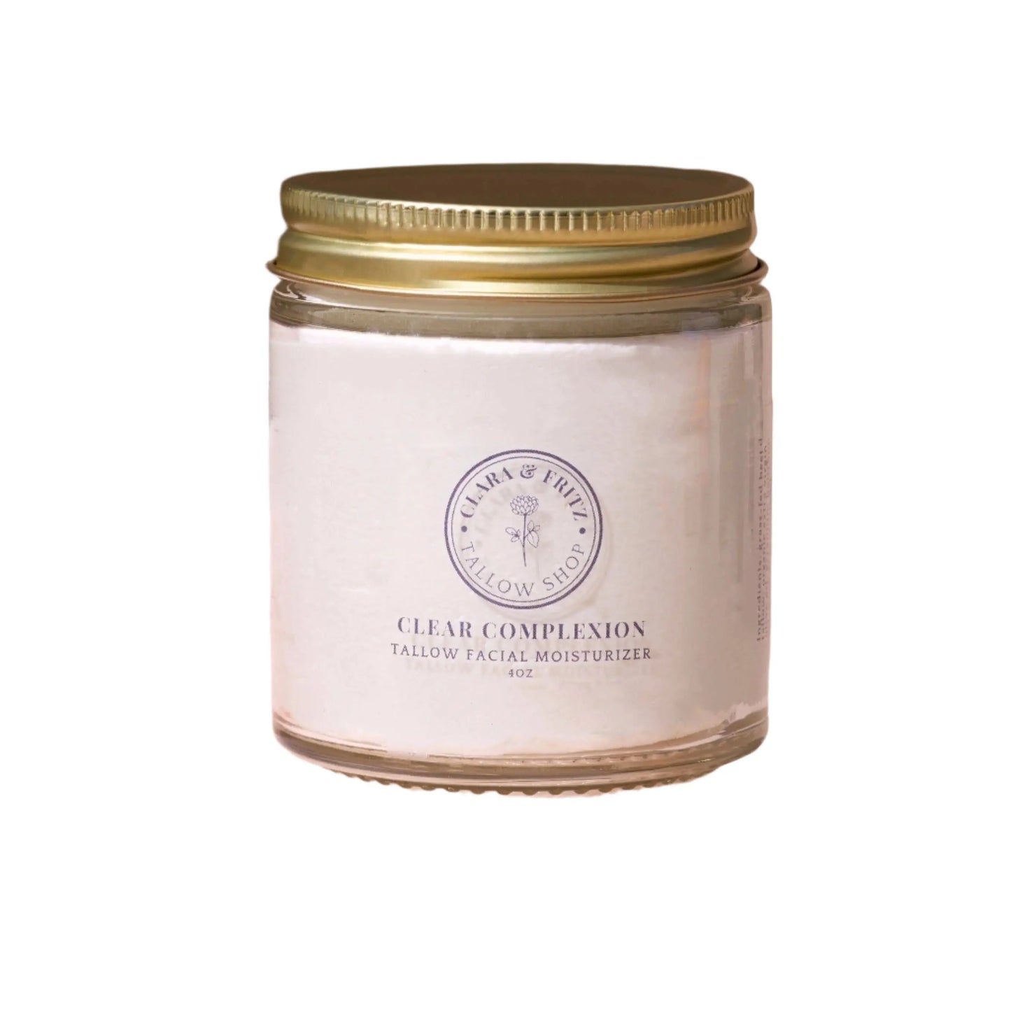 Clear Complexion Whipped Tallow Facial Moisturizer Clara & Fritz Tallow Shop