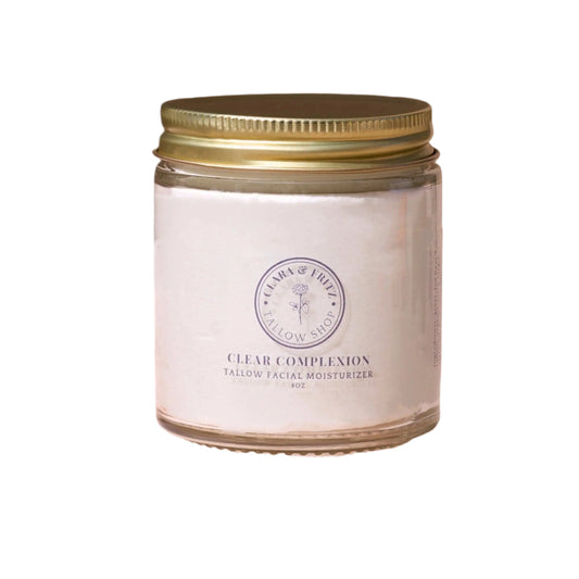 Clear Complexion Whipped Tallow Facial Moisturizer Clara & Fritz Tallow Shop