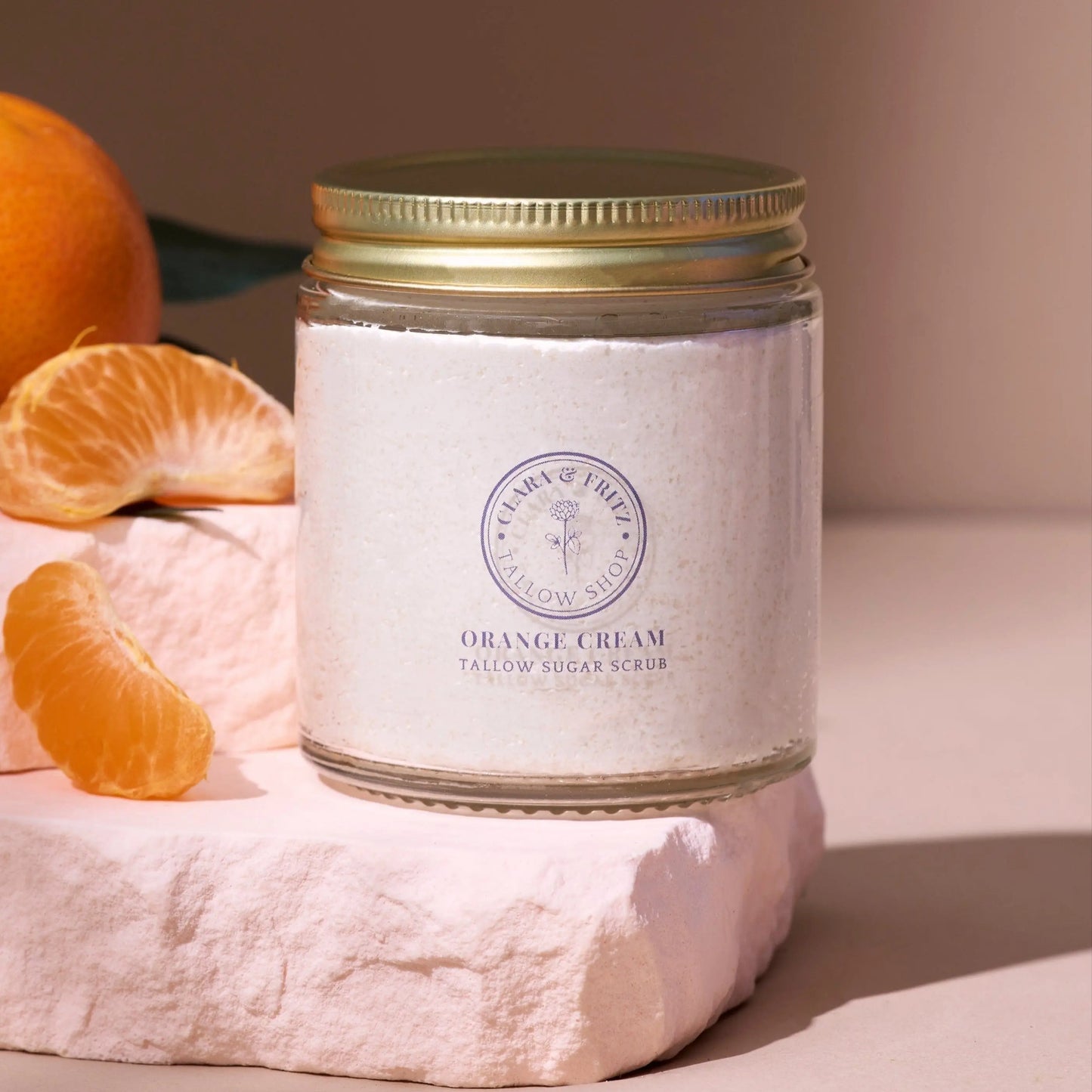 Orange Cream Sugar Scrub Clara & Fritz Tallow Shop