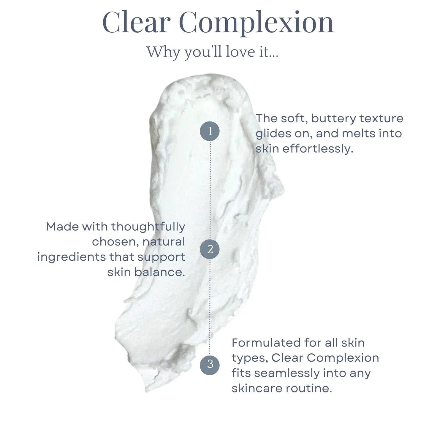 Clear Complexion Whipped Tallow Facial Moisturizer Clara & Fritz Tallow Shop