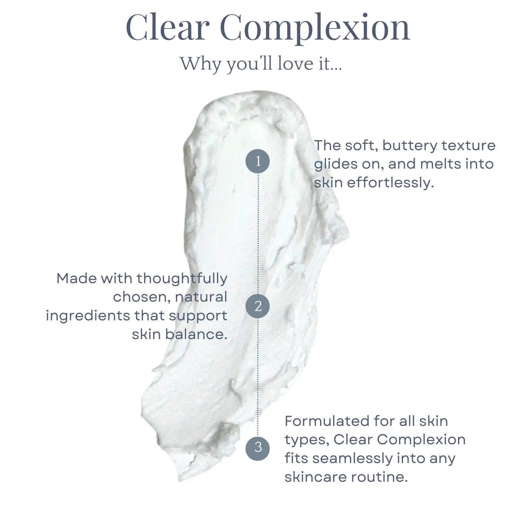 Clear Complexion Whipped Tallow Facial Moisturizer Clara & Fritz Tallow Shop