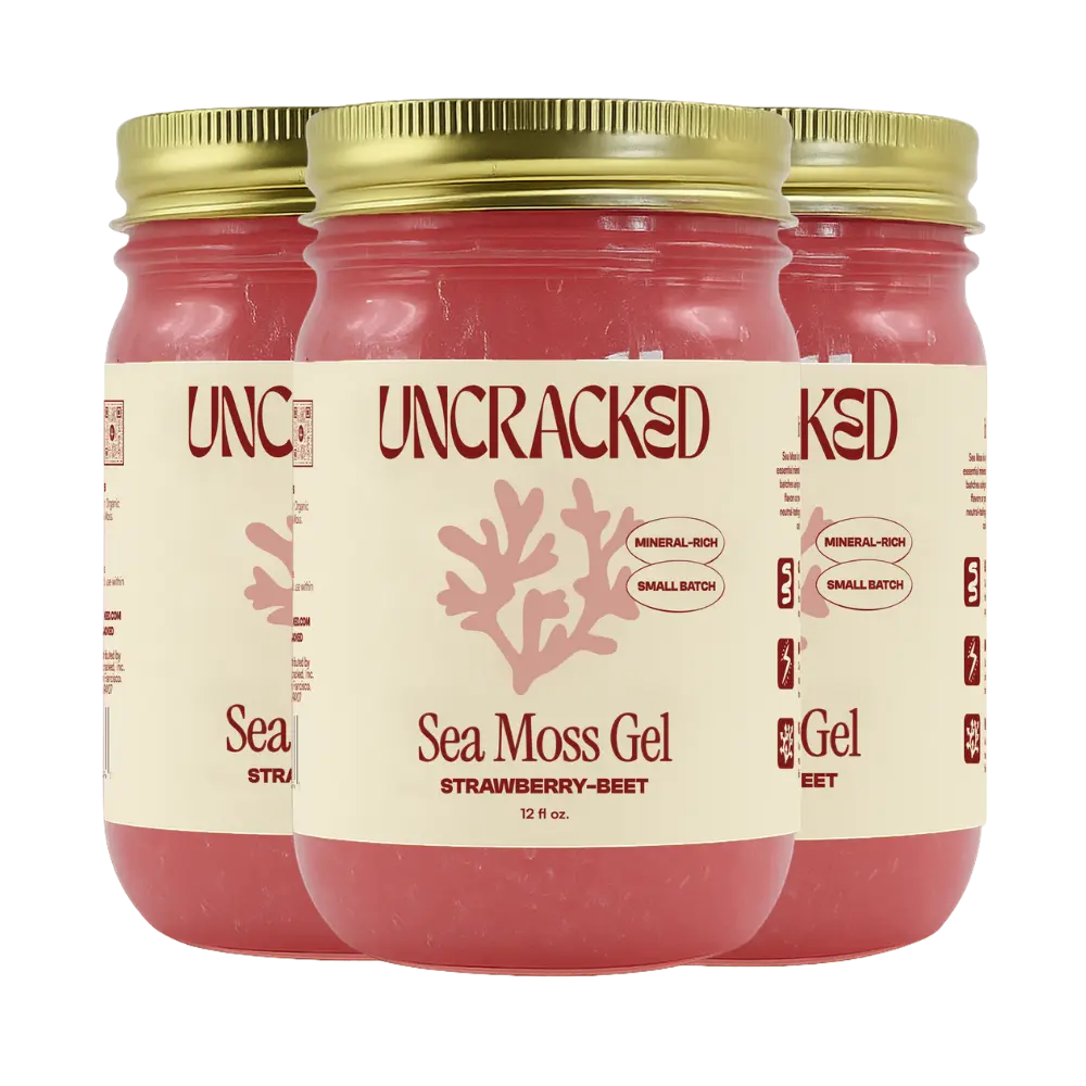 Strawberry-Beet Sea Moss Gel Uncracked