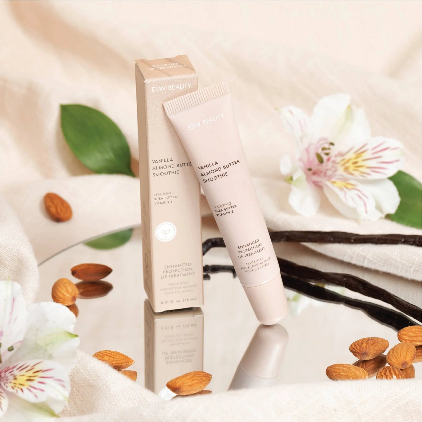 Vanilla Almond Butter Smoothie Protection Lip Treatment ESW Beauty