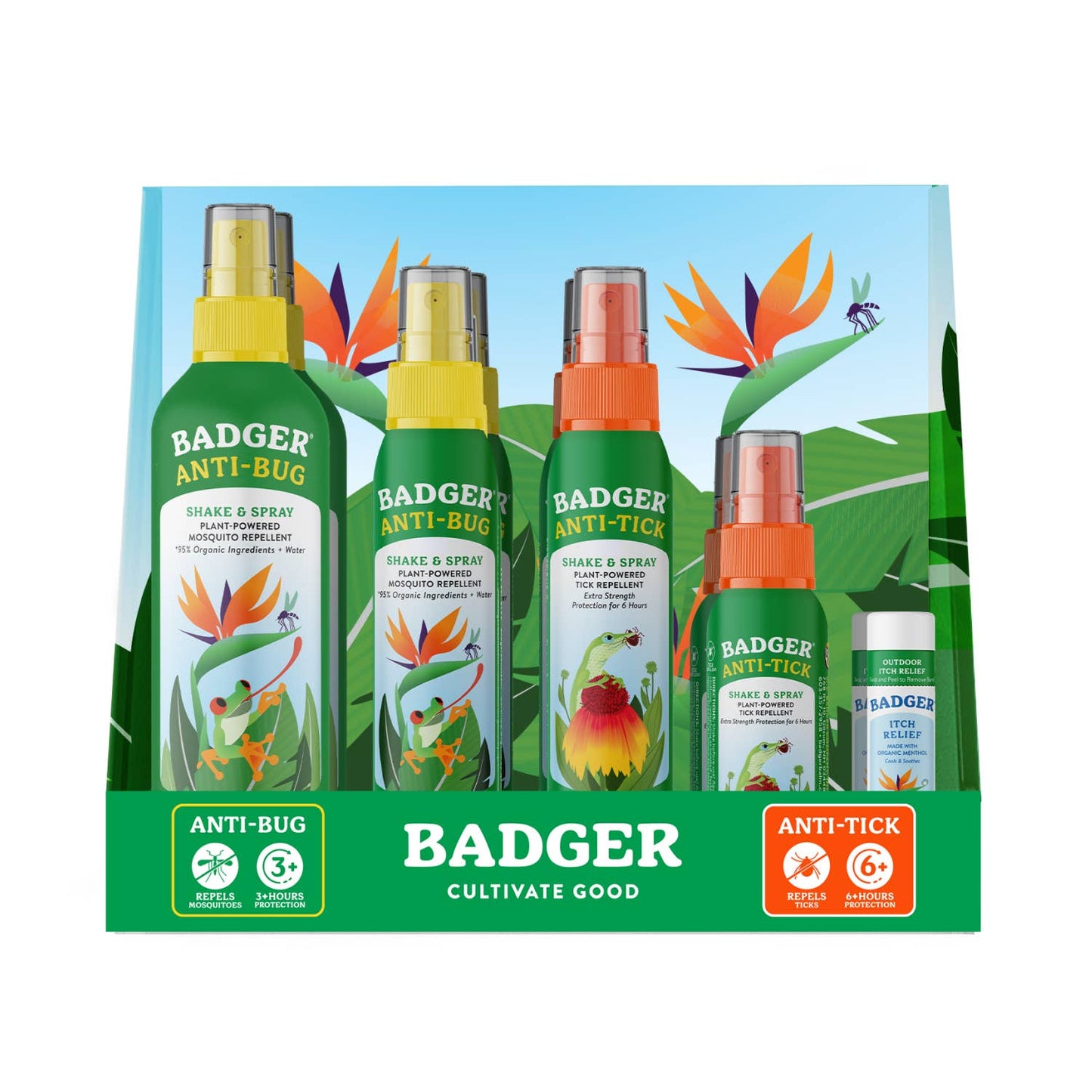 Badger Fully Stocked Bug Countertop Display 21 pcs